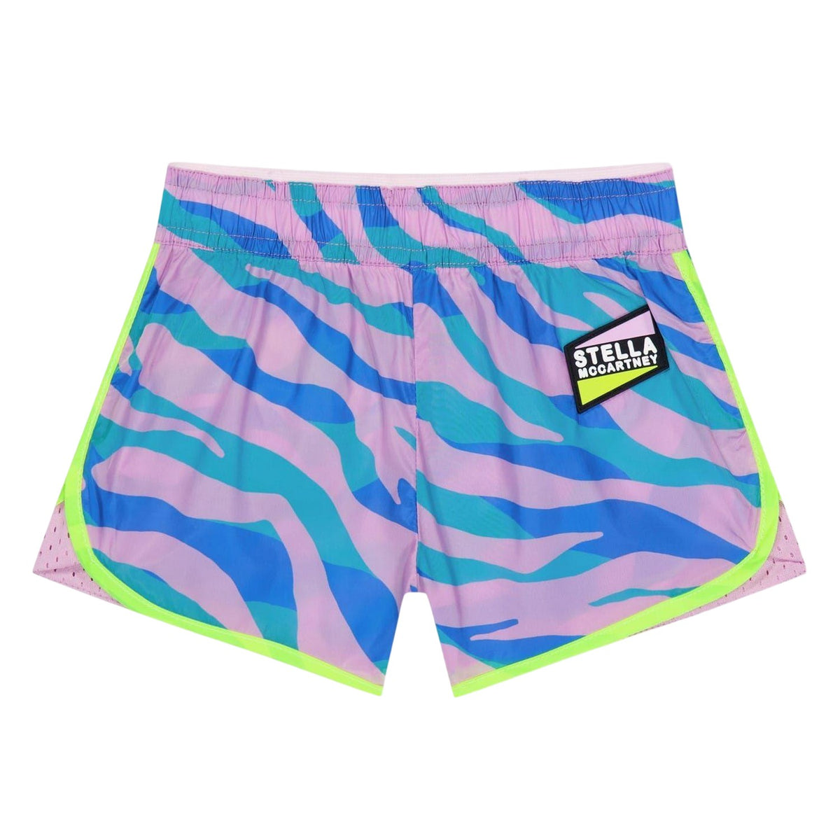 Multicoloured - Front - Stella McCartney Girls Zebra Print Shorts