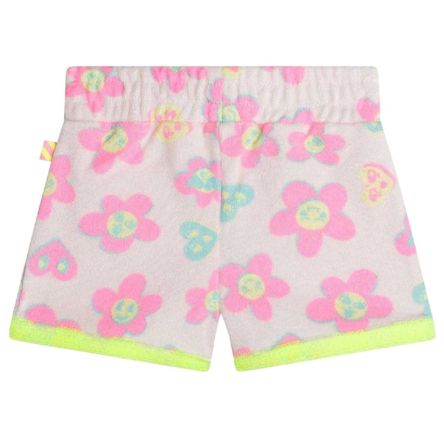 Pale Pink - Back - Billieblush Baby Girls Floral Pattern Casual Shorts