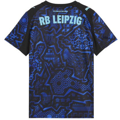 Black-Blue - Back - Puma Childrens-Kids Leipzig Red Bull Jersey