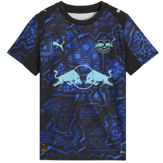 Black-Blue - Front - Puma Childrens-Kids Leipzig Red Bull Jersey