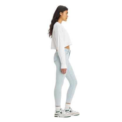 Light Blue - Side - Levis Womens-Ladies 710 Faithfully Yours Skinny Jeans
