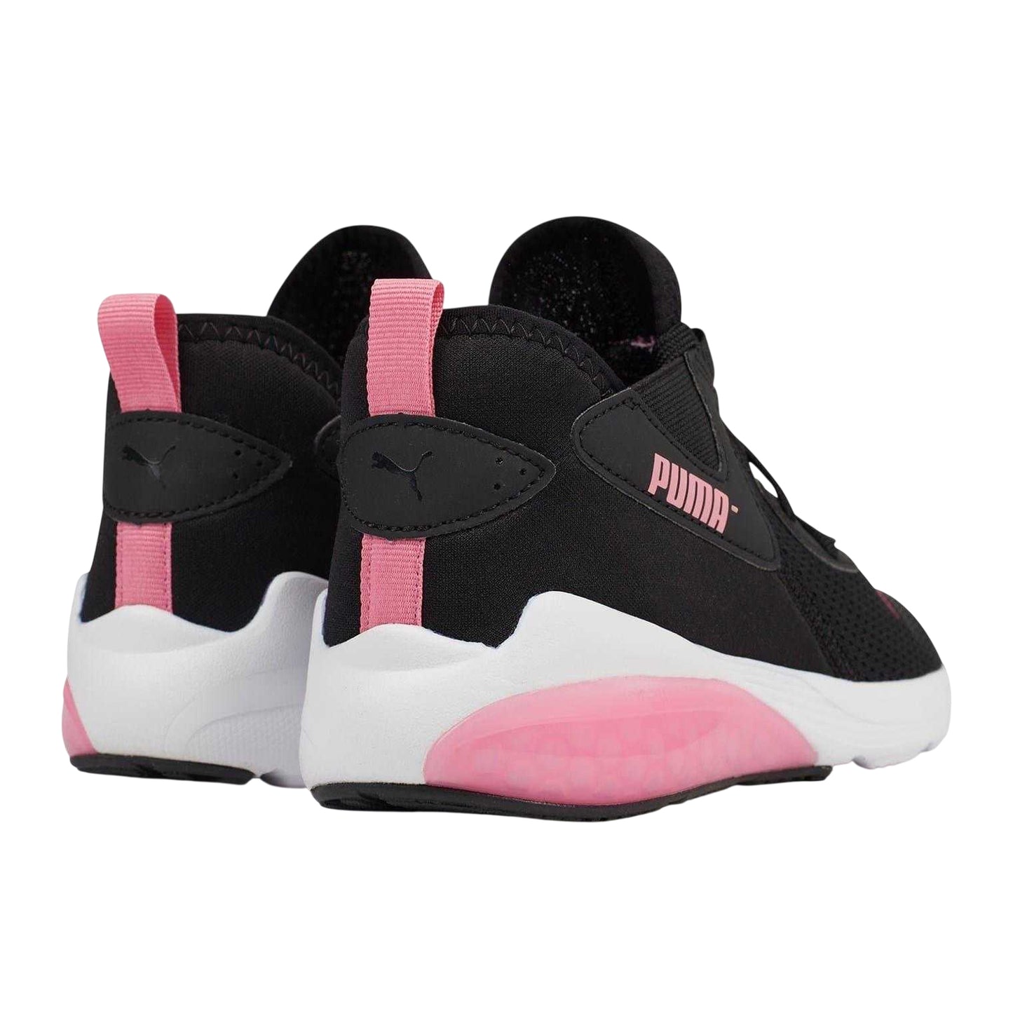 Black-Pink - Back - Puma Girls Cell Vive Evo Trainers