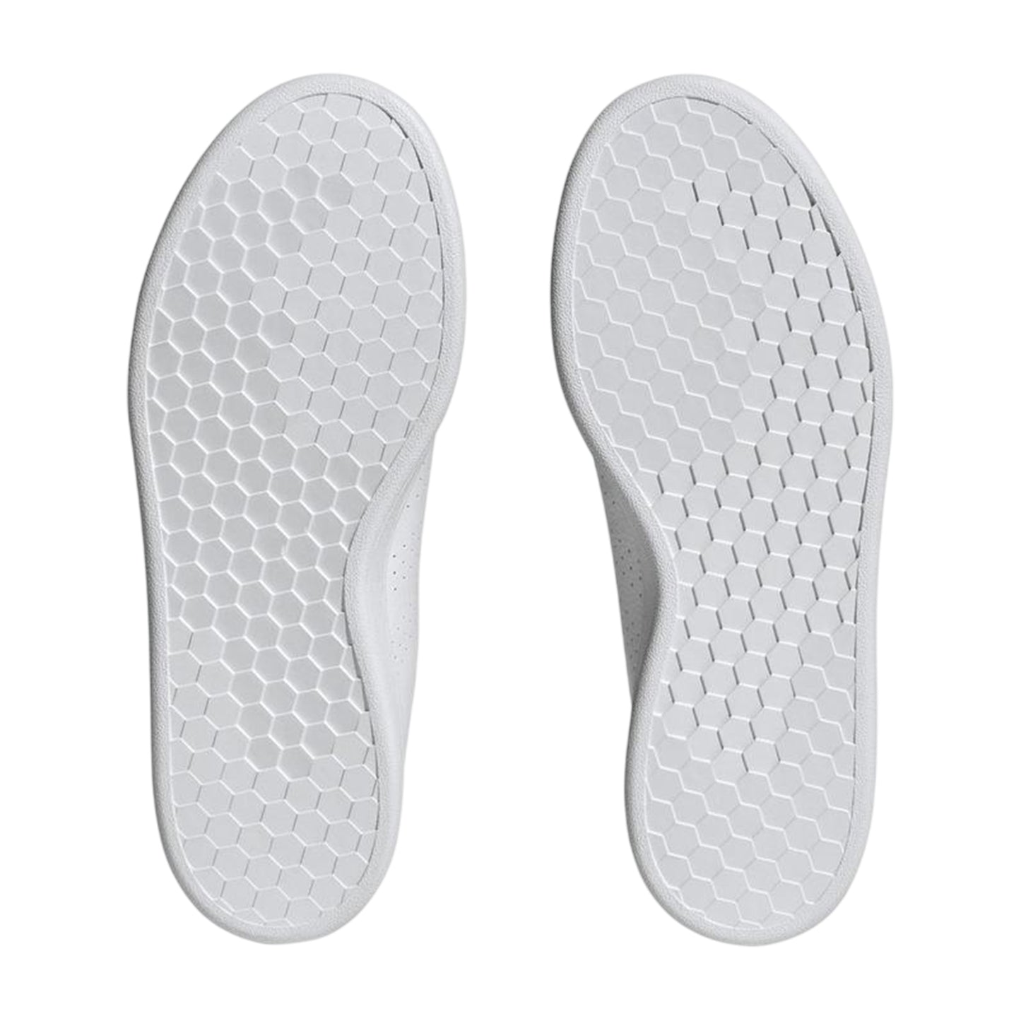 White - Pack Shot - Adidas Womens-Ladies Advantage Flat Trainers