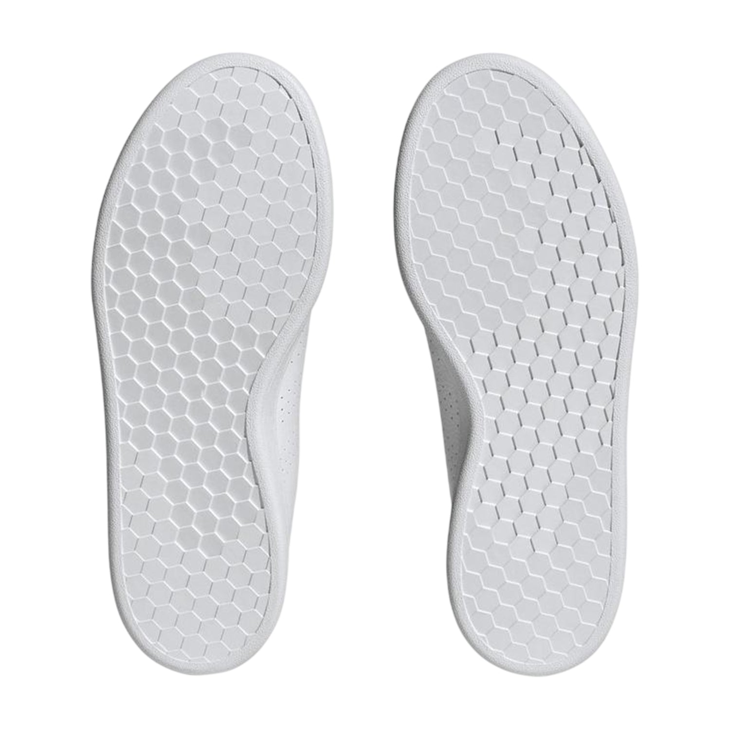 White - Pack Shot - Adidas Womens-Ladies Advantage Flat Trainers