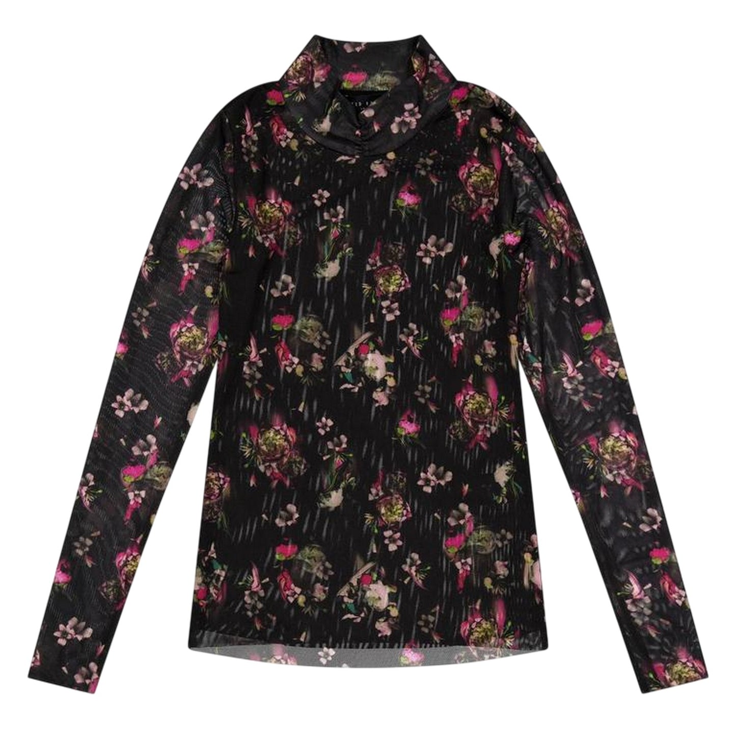Black - Front - Ted Baker Womens-Ladies Flowers High-Neck Top