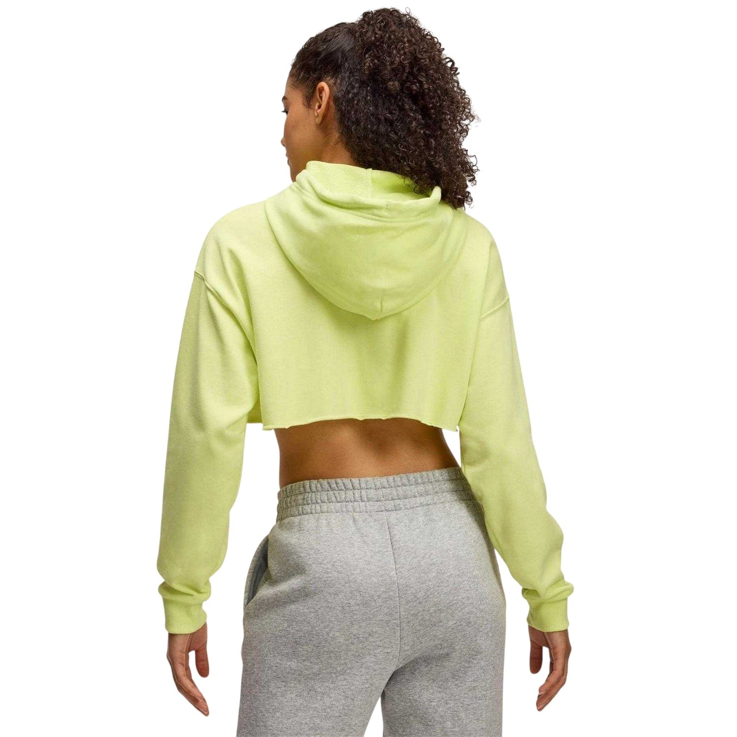 Yellow - Back - Under Armour Womens-Ladies Icon Terry Hoodie