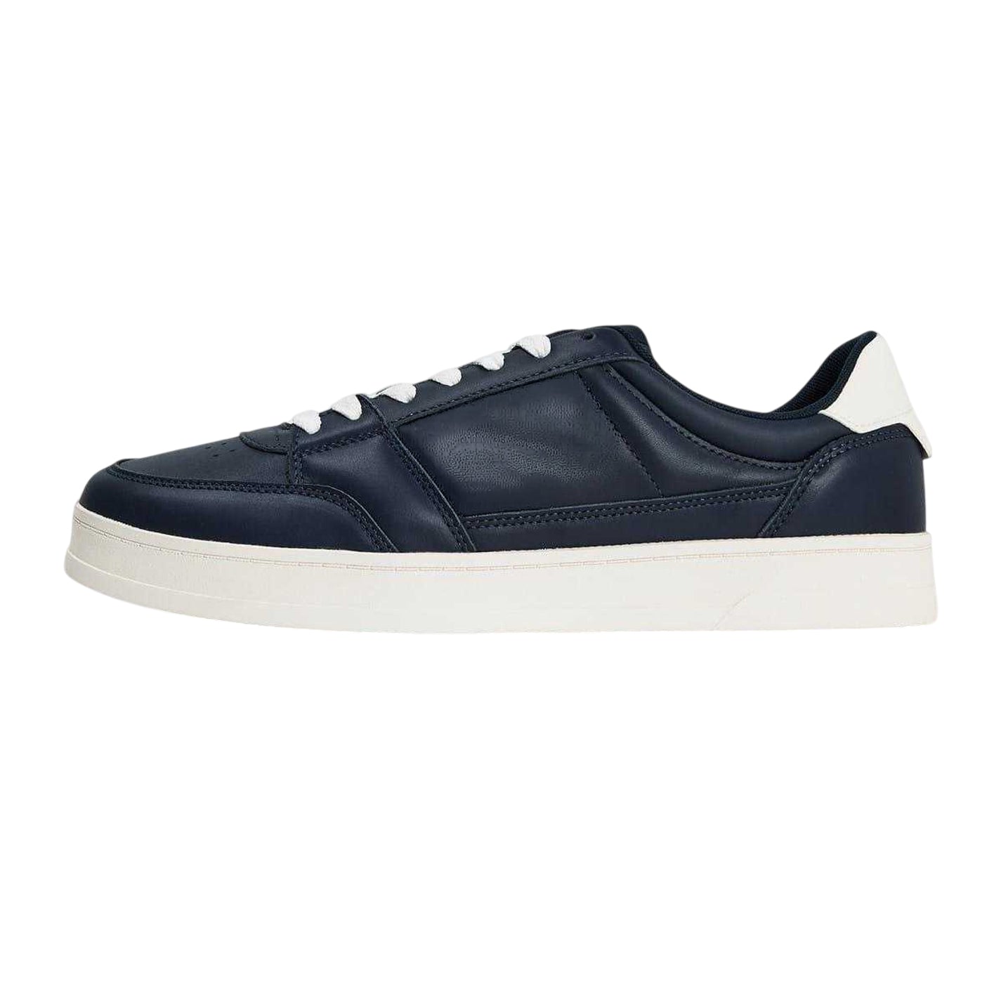 Navy-White - Back - Tommy Jeans Mens The Greenwich Trainers