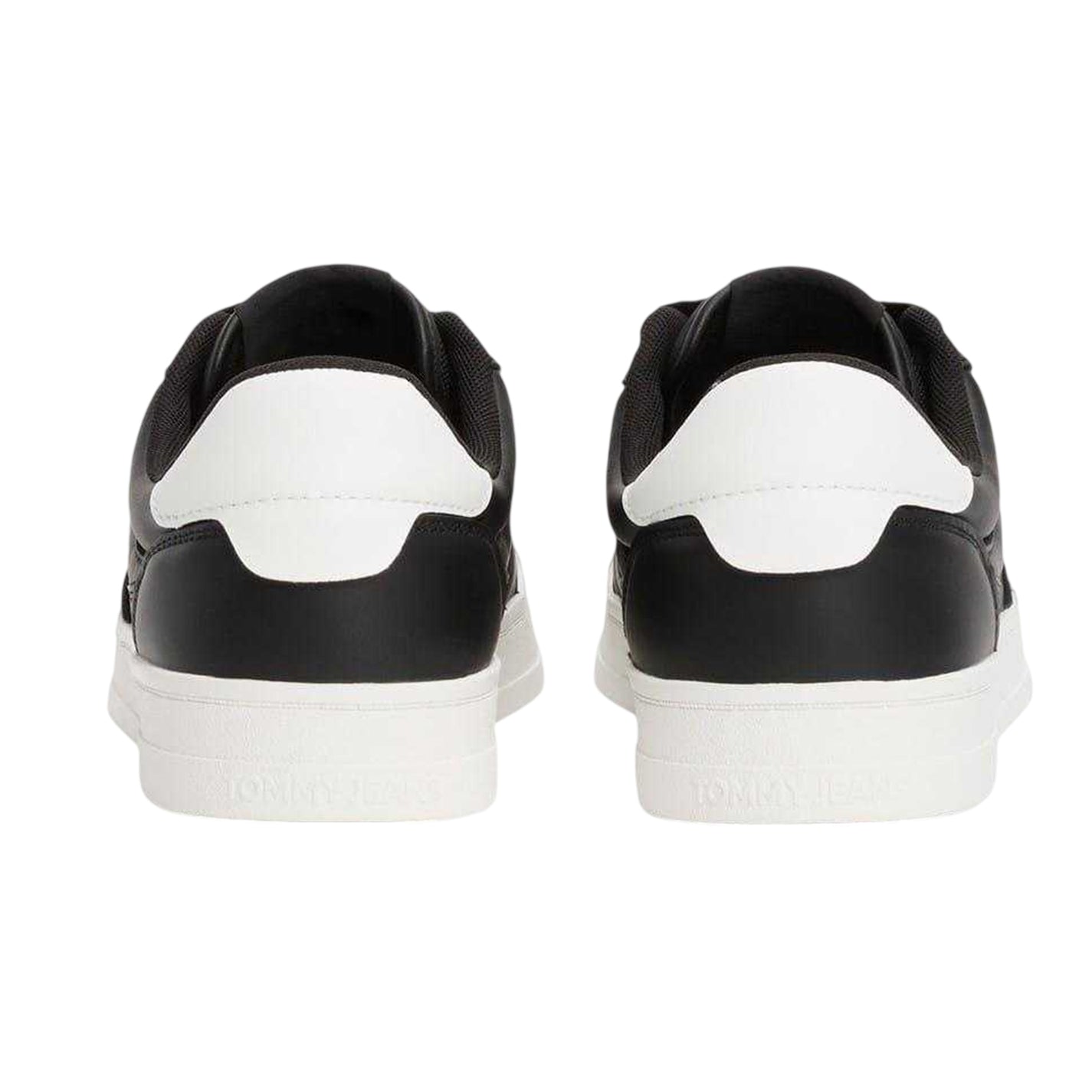 Black-White - Back - Tommy Jeans Mens The Greenwich Trainers