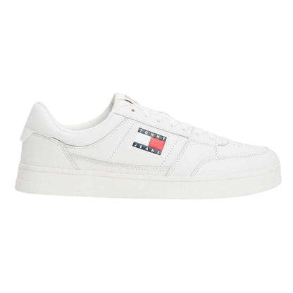 White - Front - Tommy Jeans Mens The Greenwich Trainers
