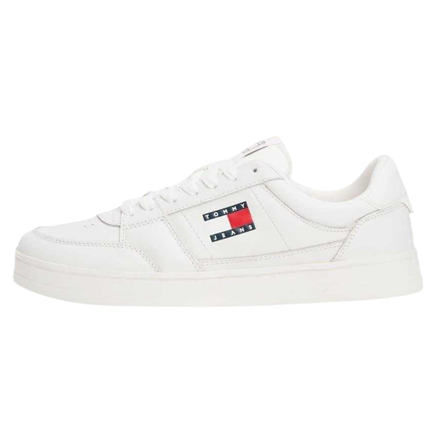 White - Side - Tommy Jeans Mens The Greenwich Trainers