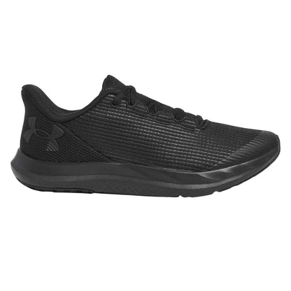 Black - Front - Under Armour Boys Speed Swift Road Shoes