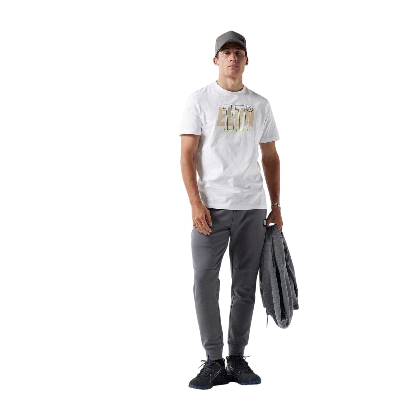 White-Stone - Side - 11 Degrees Mens Mytton Graphic T-Shirt