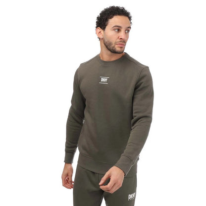 Green - Front - DKNY Unisex Adult Logo Printed Crew Neck Sweatshirt