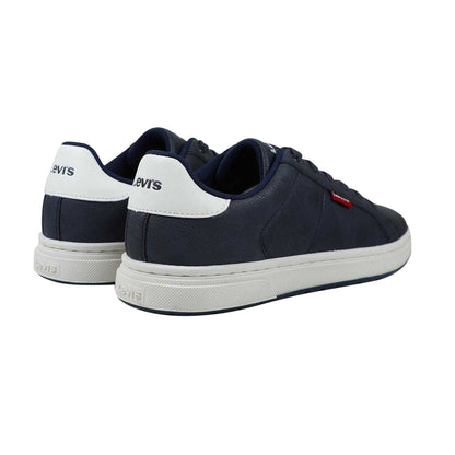 Navy Blue - Back - Levis Childrens-Kids Trainers