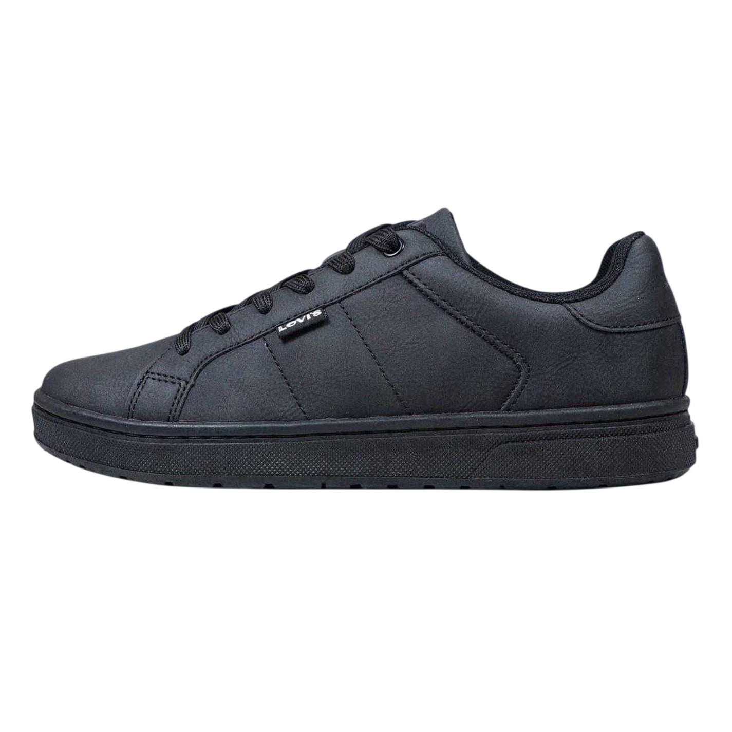 Black - Side - Levis Childrens-Kids Trainers