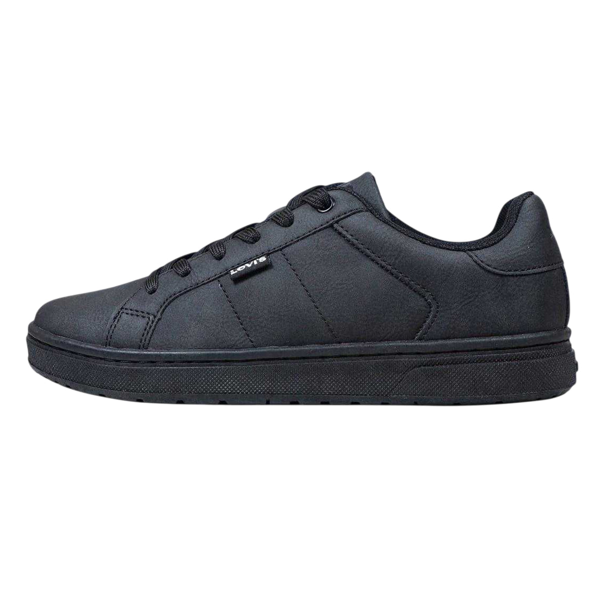 Black - Side - Levis Childrens-Kids Trainers