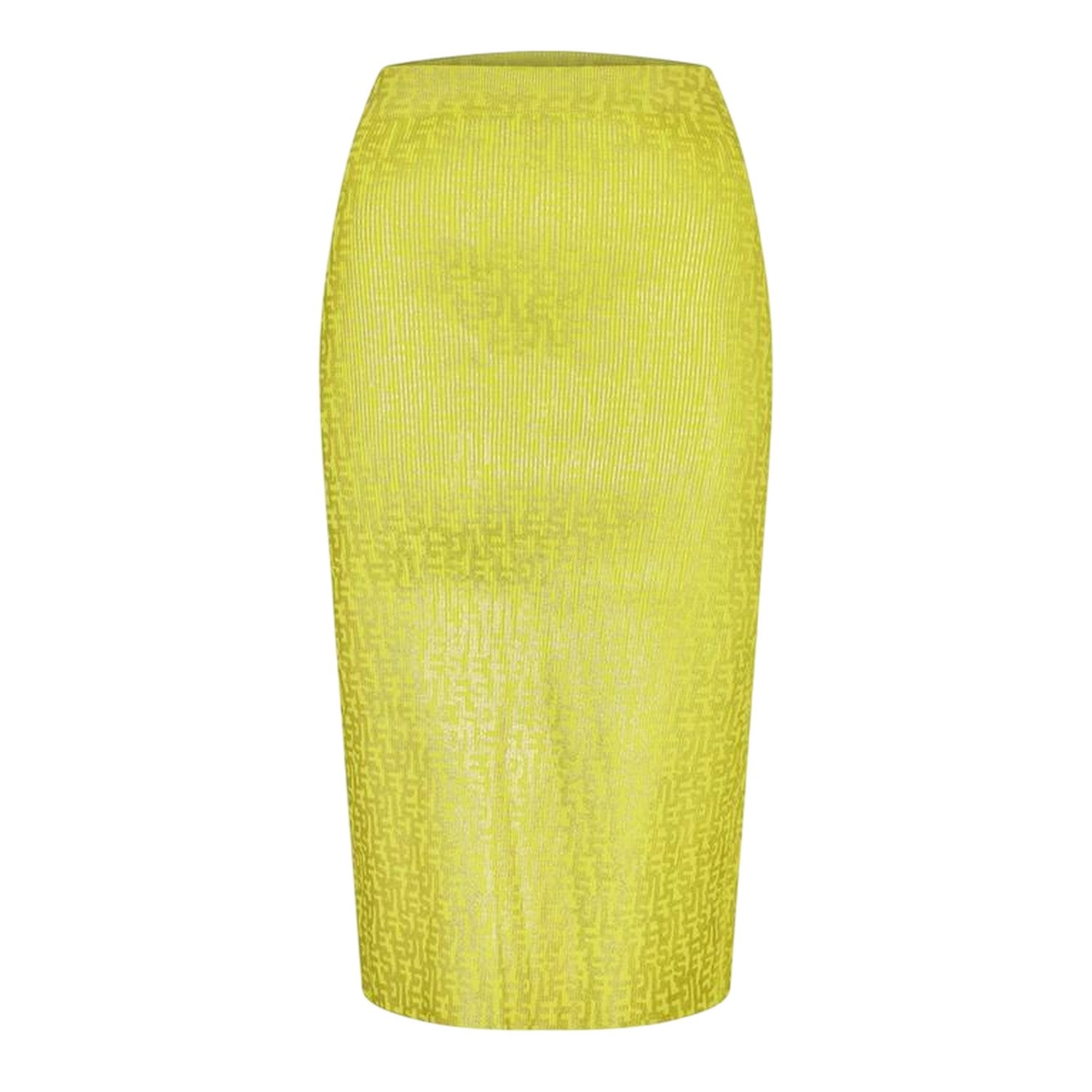Yellow - Front - Diesel Womens-Ladies Ikaria Tailored Midi Skirt