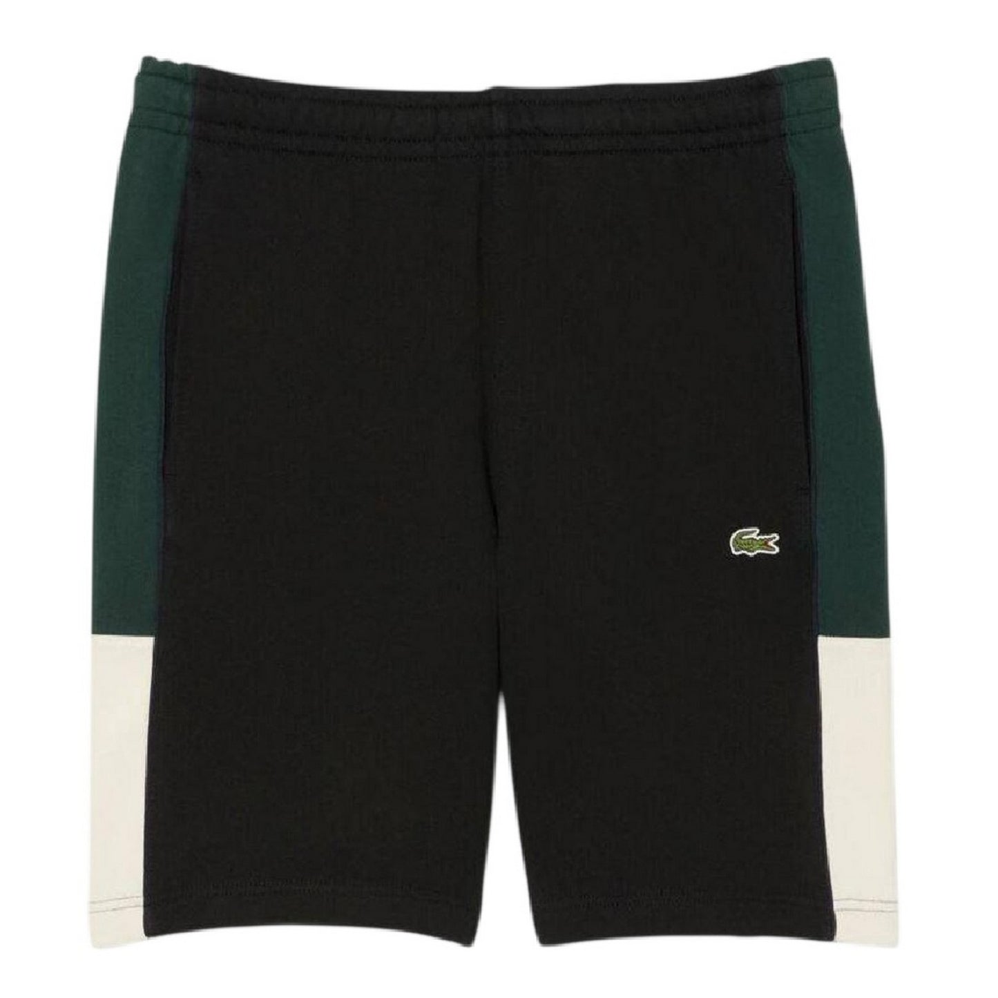 Black - Front - Lacoste Mens Colour Block Shorts