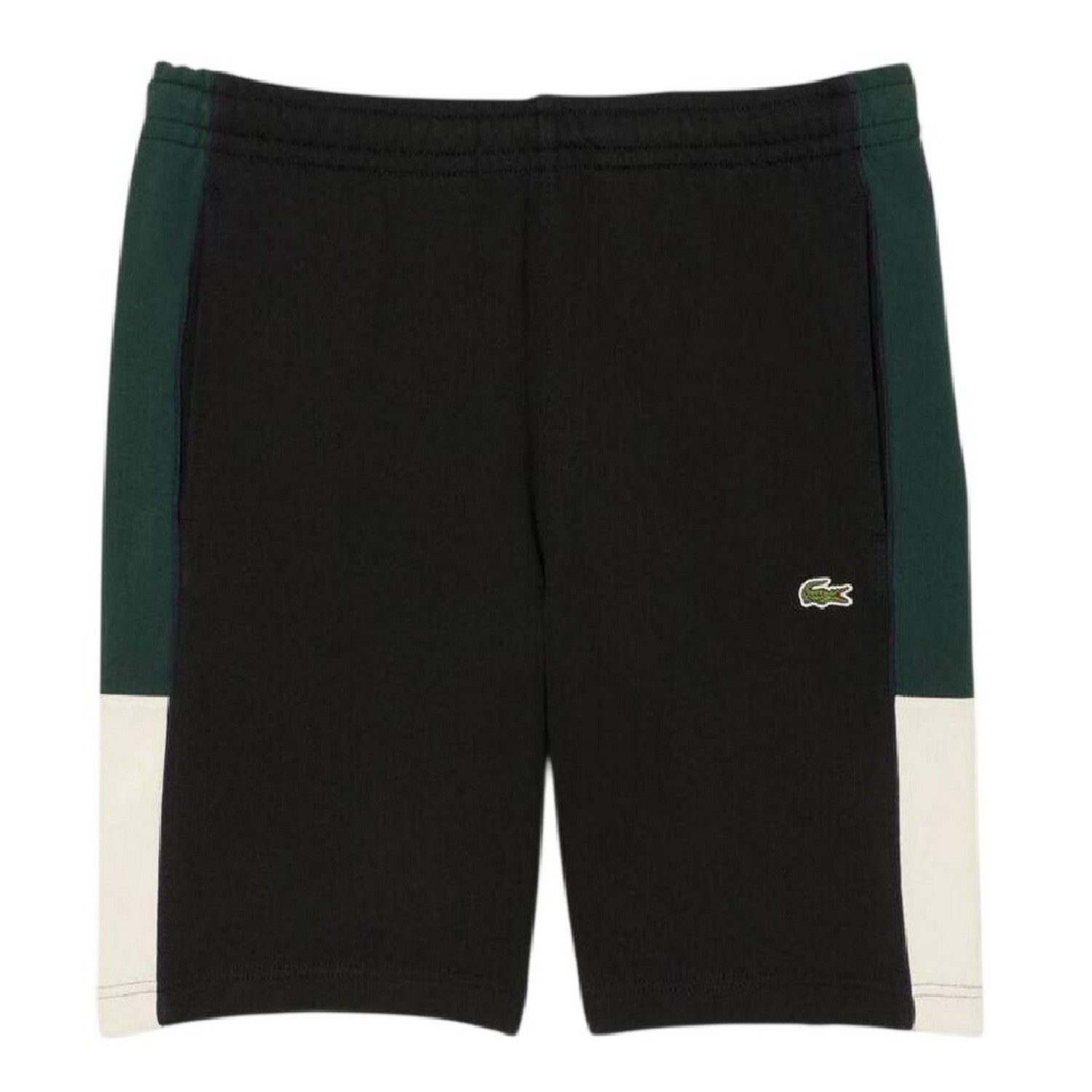 Black - Front - Lacoste Mens Colour Block Shorts