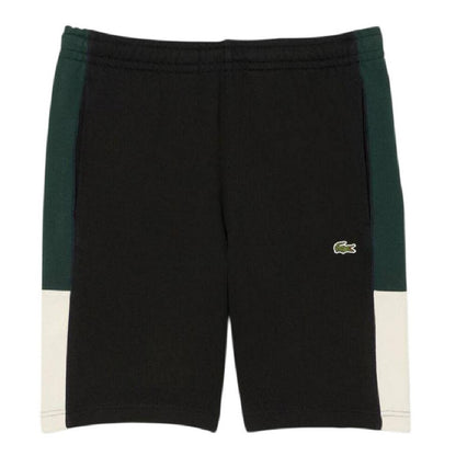 Black - Front - Lacoste Mens Colour Block Shorts