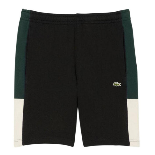Black - Front - Lacoste Mens Colour Block Shorts