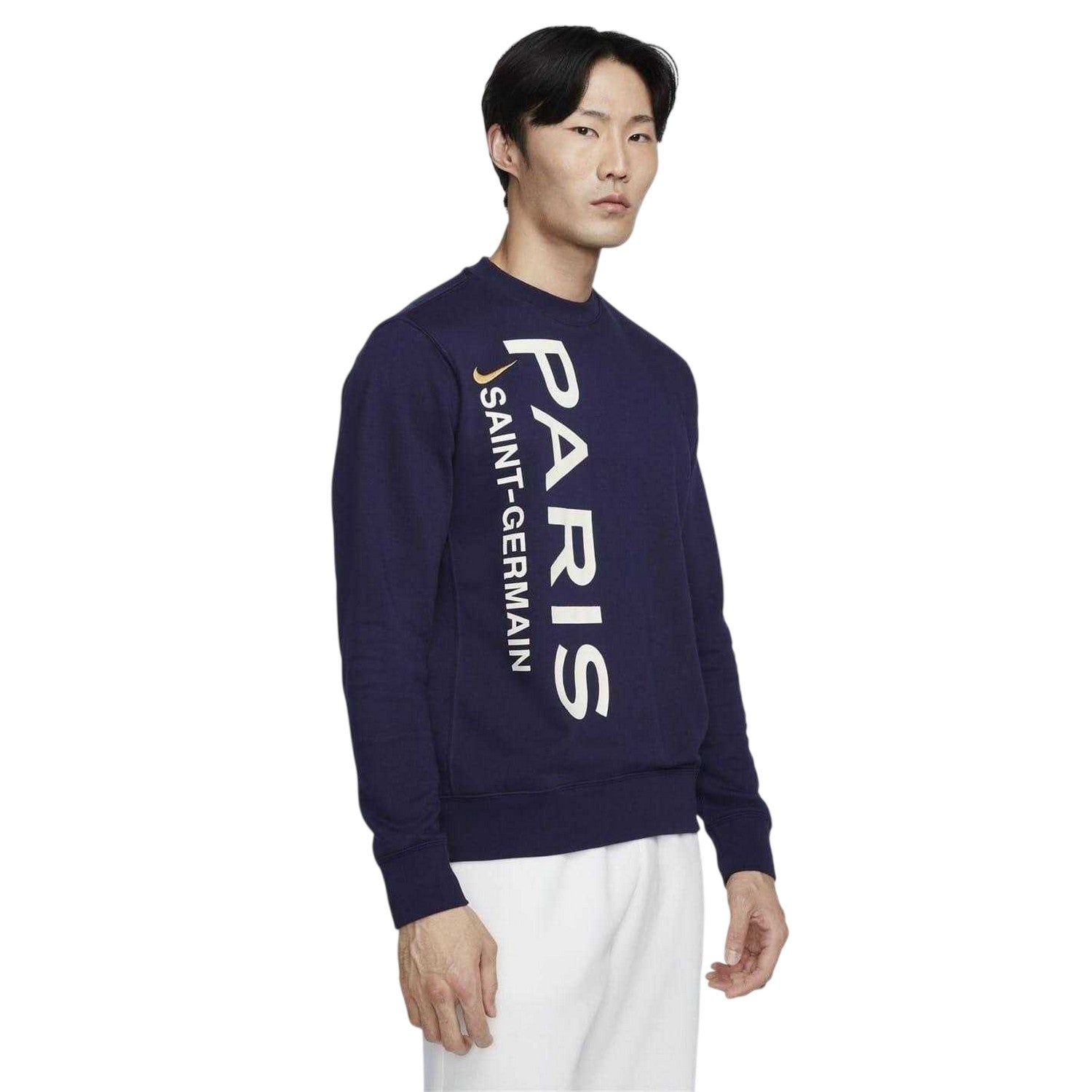 Blue-Gold - Front - Nike Mens Paris Saint Germain FC Sweatshirt
