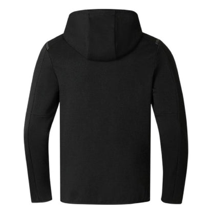 Black - Back - Kappa Mens Regular Full Zip Hoodie