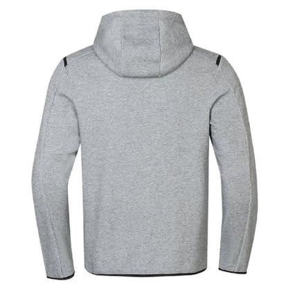 Grey Marl Marl - Back - Kappa Mens Regular Full Zip Hoodie