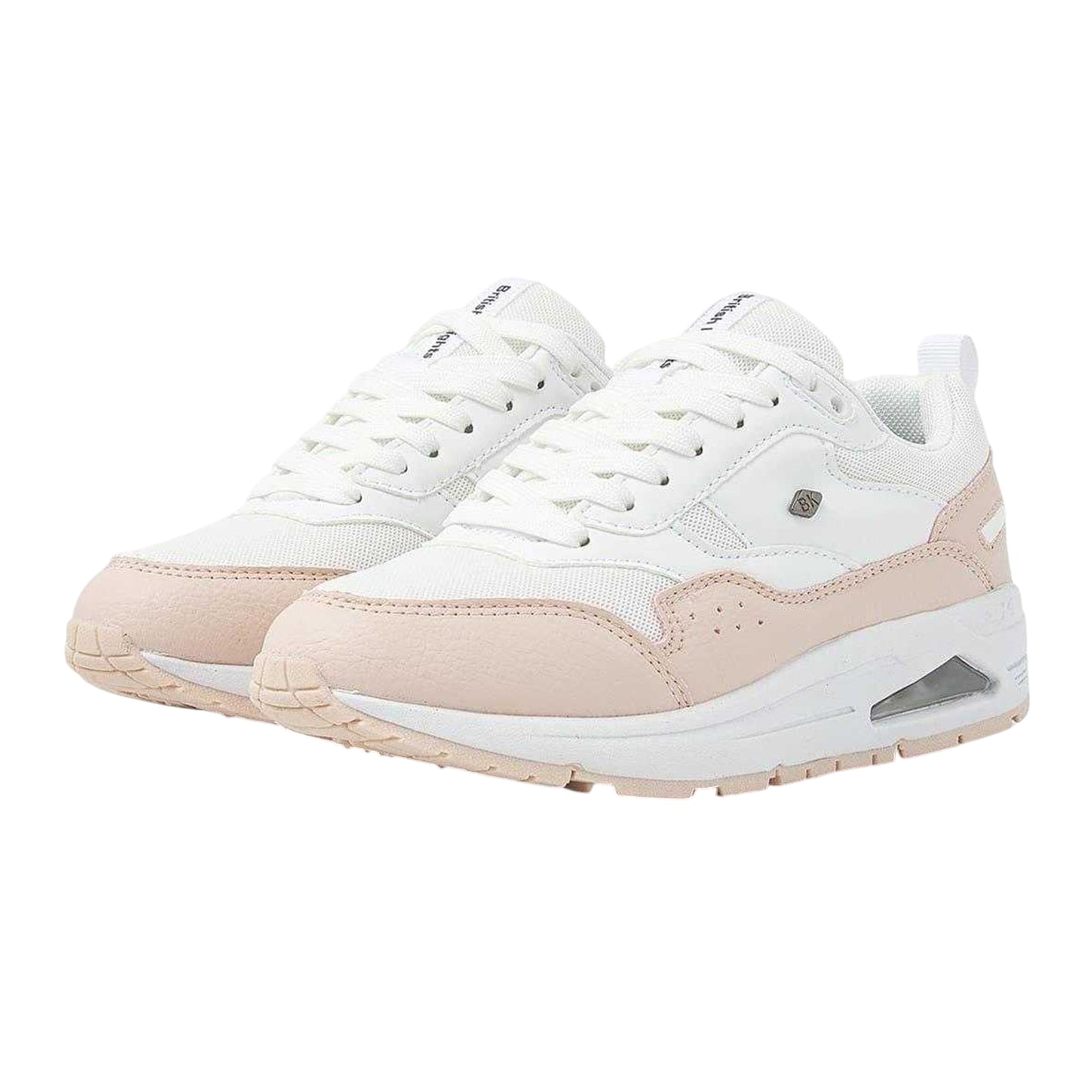 White-Pink - Lifestyle - Lumberjack Childrens-Kids Lennox Trainers