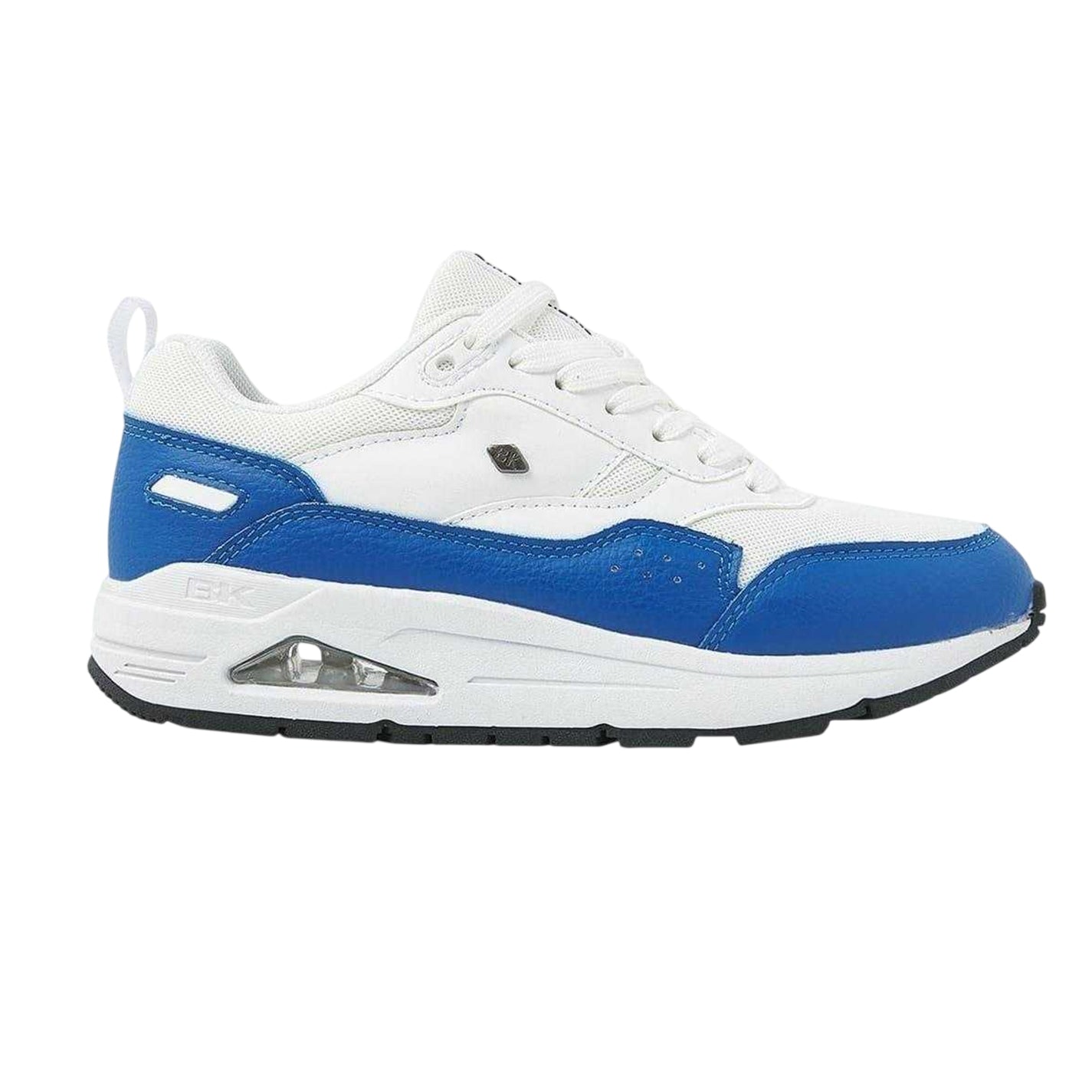 White-Blue - Front - Lumberjack Childrens-Kids Lennox Trainers
