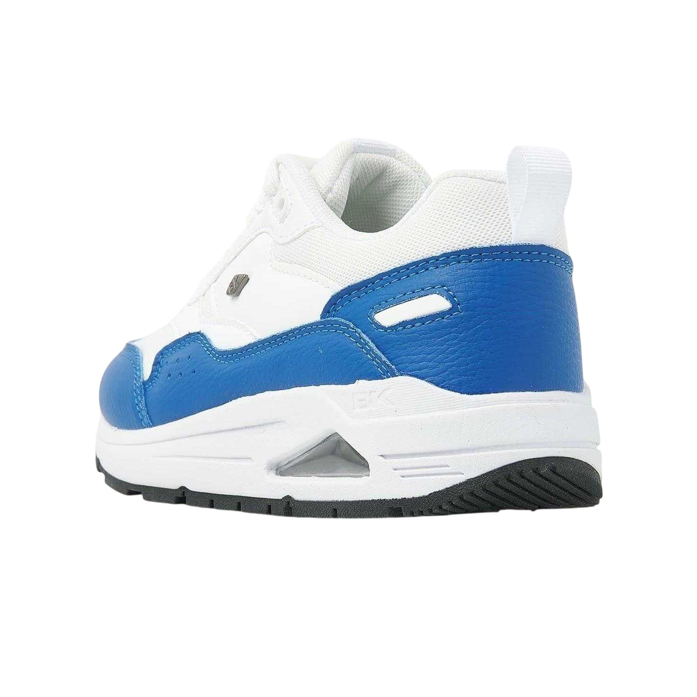 White-Blue - Back - Lumberjack Childrens-Kids Lennox Trainers