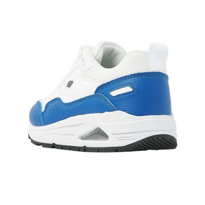 White-Blue - Back - Lumberjack Childrens-Kids Lennox Trainers
