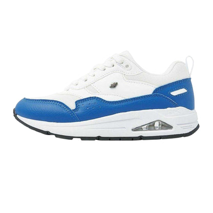 White-Blue - Side - Lumberjack Childrens-Kids Lennox Trainers