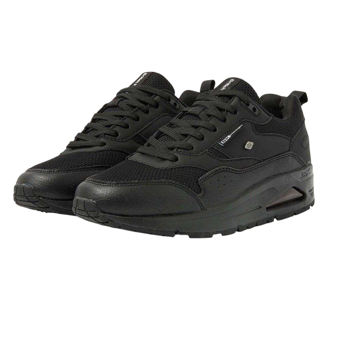 Black - Lifestyle - Lumberjack Childrens-Kids Lennox Trainers