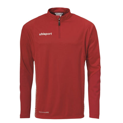 Red-White - Front - UHL Sport Mens Quarter Zip Regular Sweatshirt