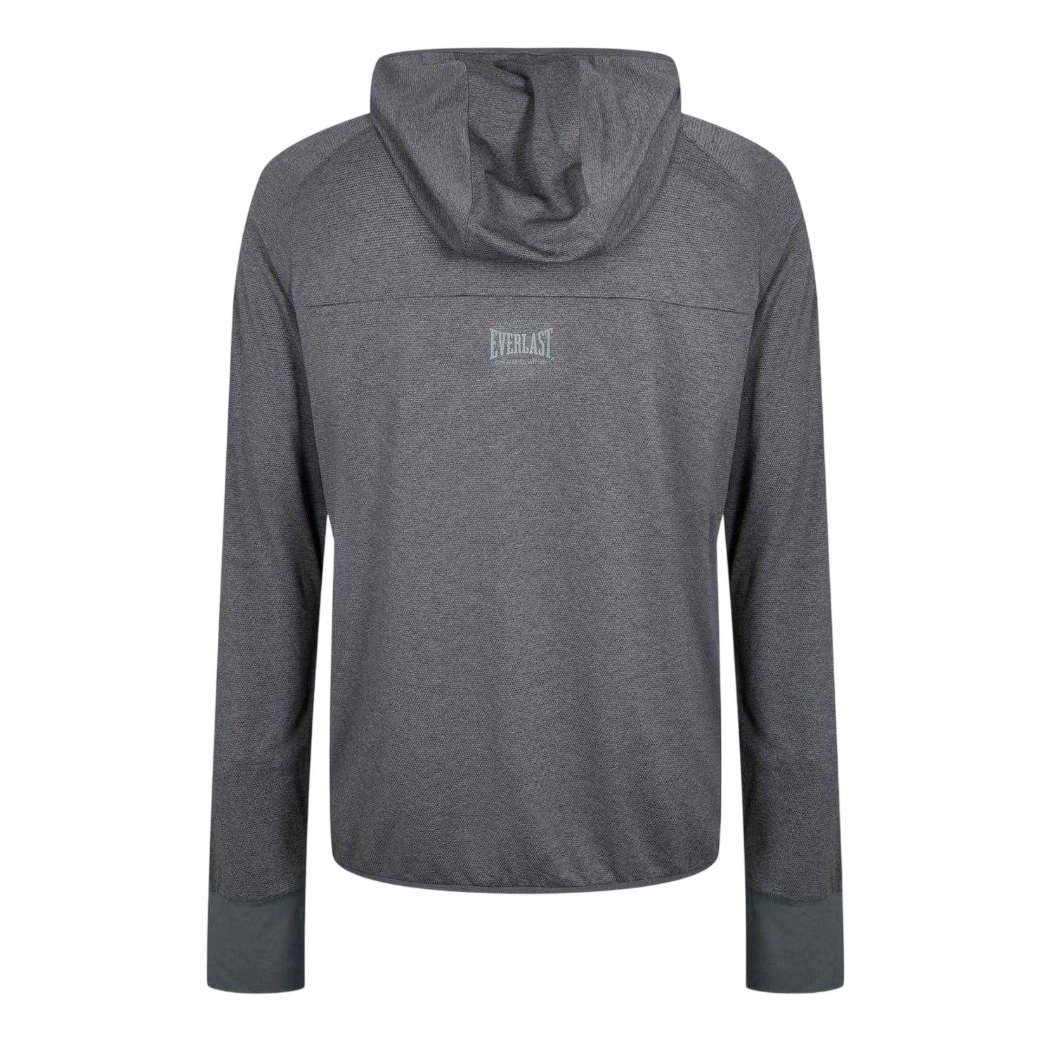 Charcoal - Back - Everlast Mens Polyester Lightweight Training Hoodie