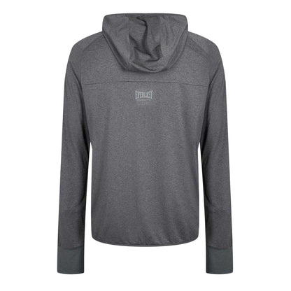 Charcoal - Back - Everlast Mens Polyester Lightweight Training Hoodie