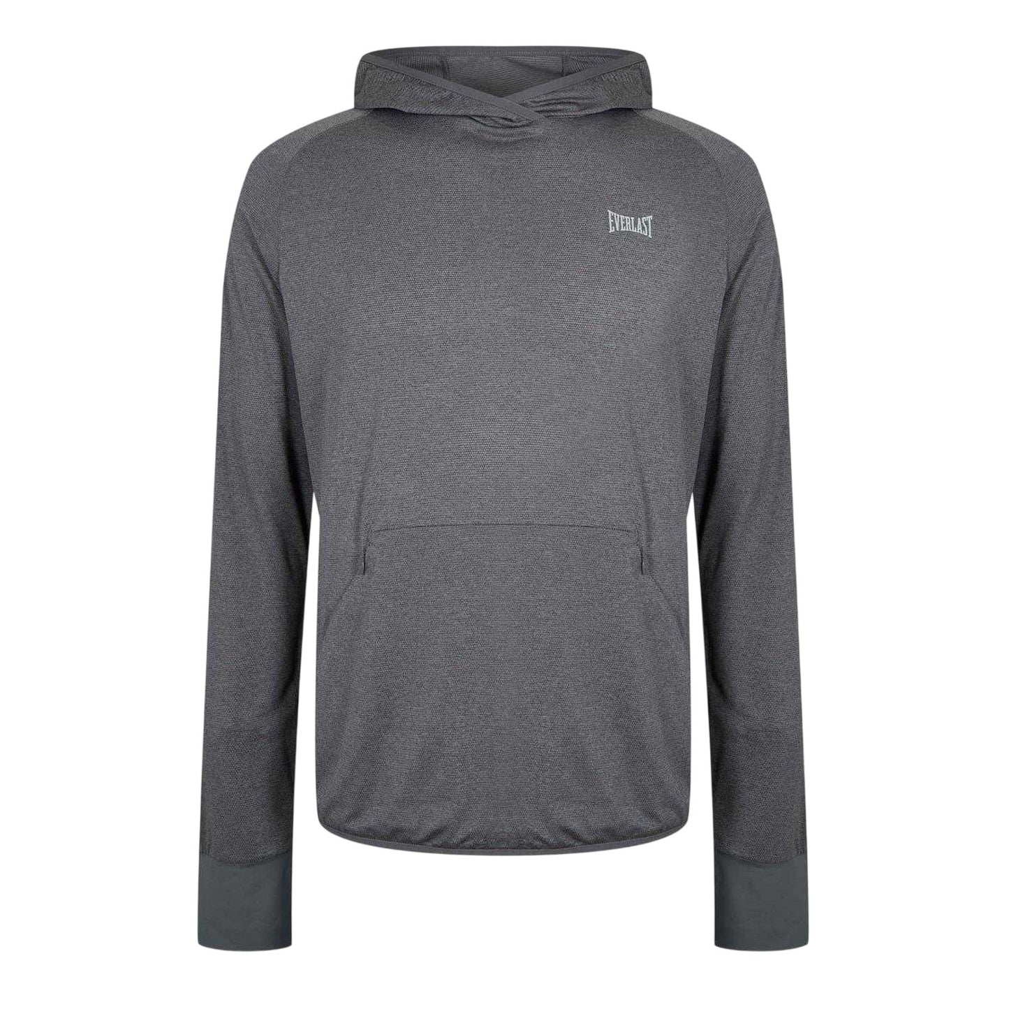 Charcoal - Front - Everlast Mens Polyester Lightweight Training Hoodie