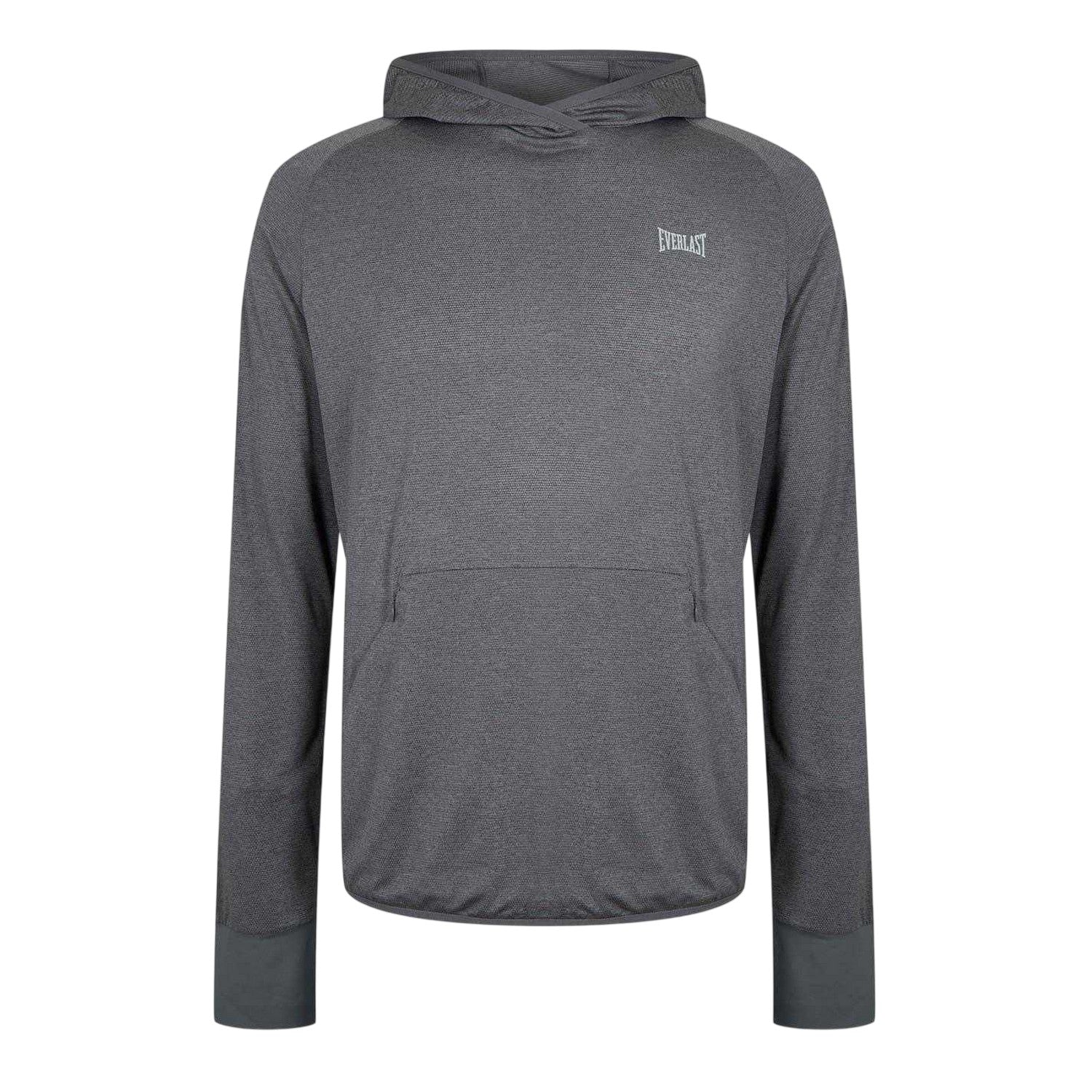 Charcoal - Front - Everlast Mens Polyester Lightweight Training Hoodie