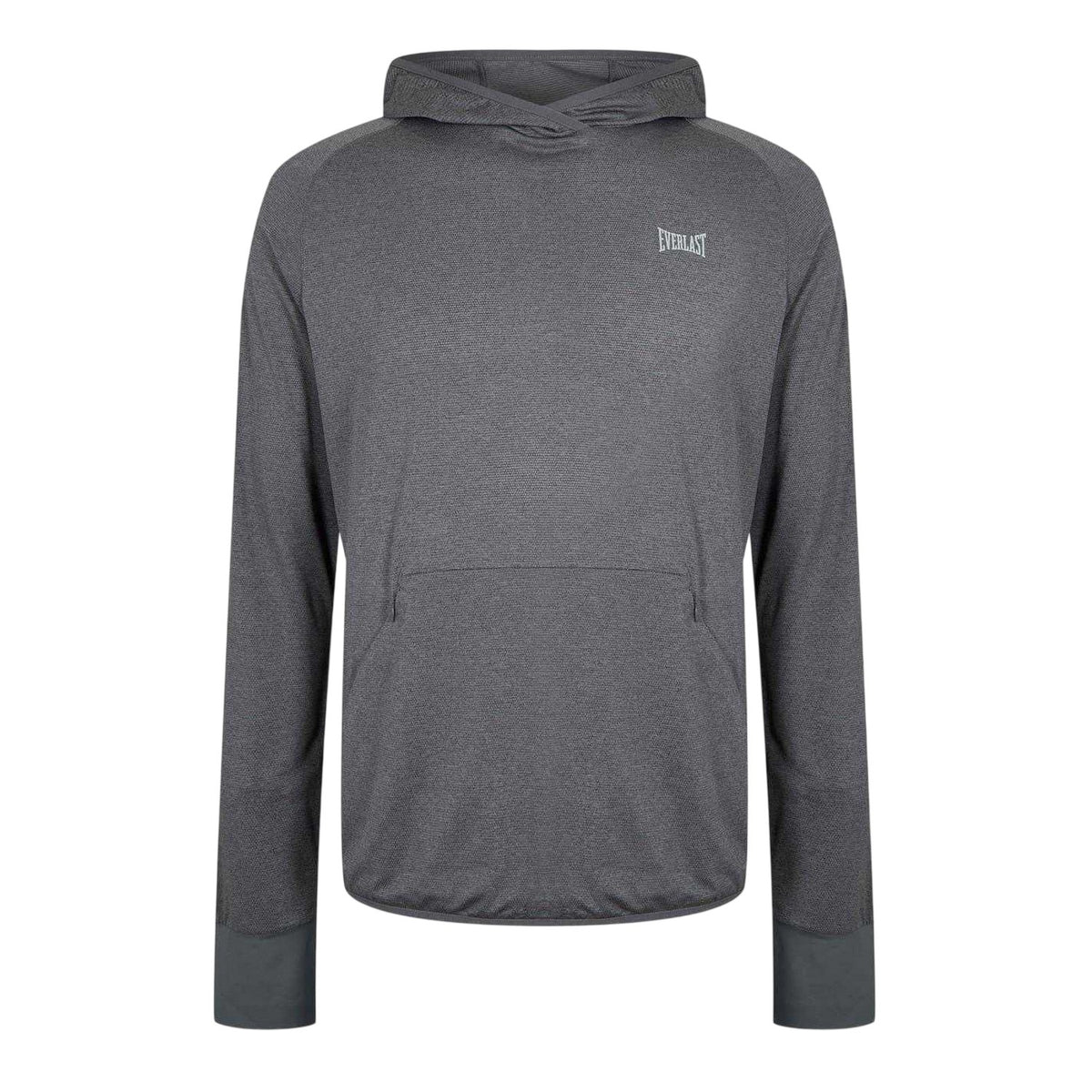 Charcoal - Front - Everlast Mens Polyester Lightweight Training Hoodie
