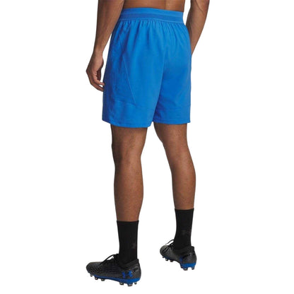 Blue-Yellow - Back - Under Armour Mens Challenger Pro 2 in 1 Shorts