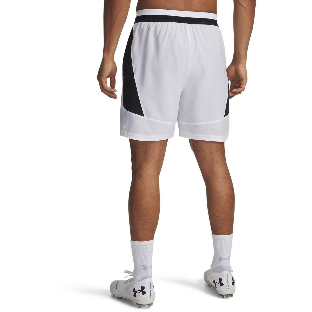 White - Back - Under Armour Mens Challenger Pro 2 in 1 Shorts
