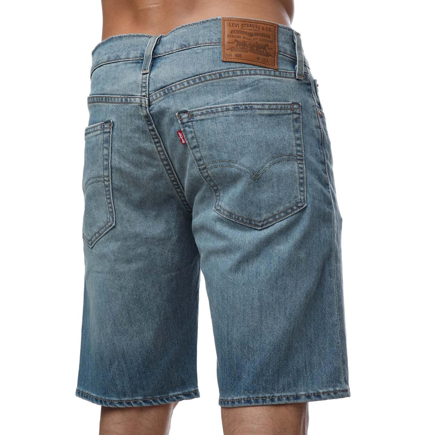 Light Blue - Back - Levis Mens Standard Shorts