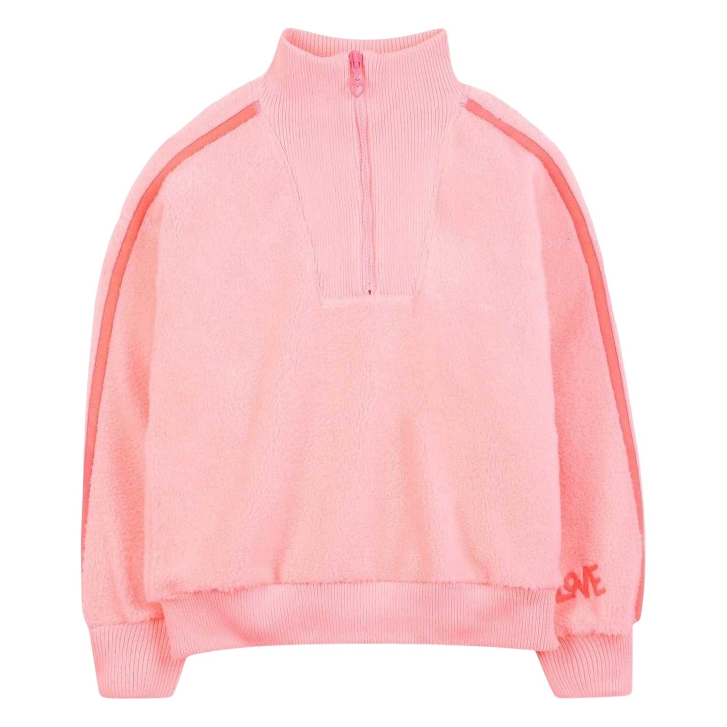 Pink - Front - Billieblush Girls Relaxed Fit Fake Raglan Sweatshirt