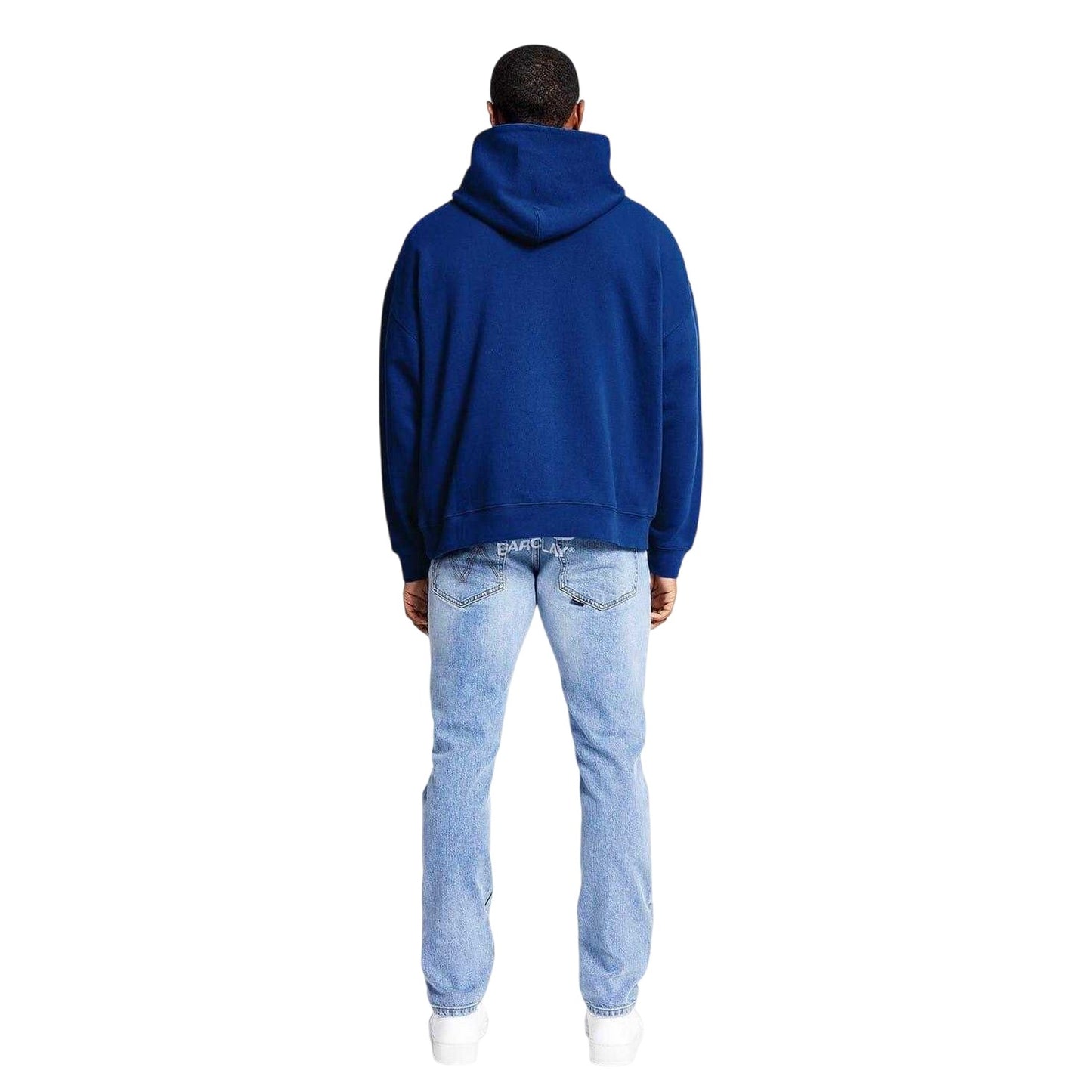 Indigo Blue - Back - Madison Barclay Mens Oversized Hoodie