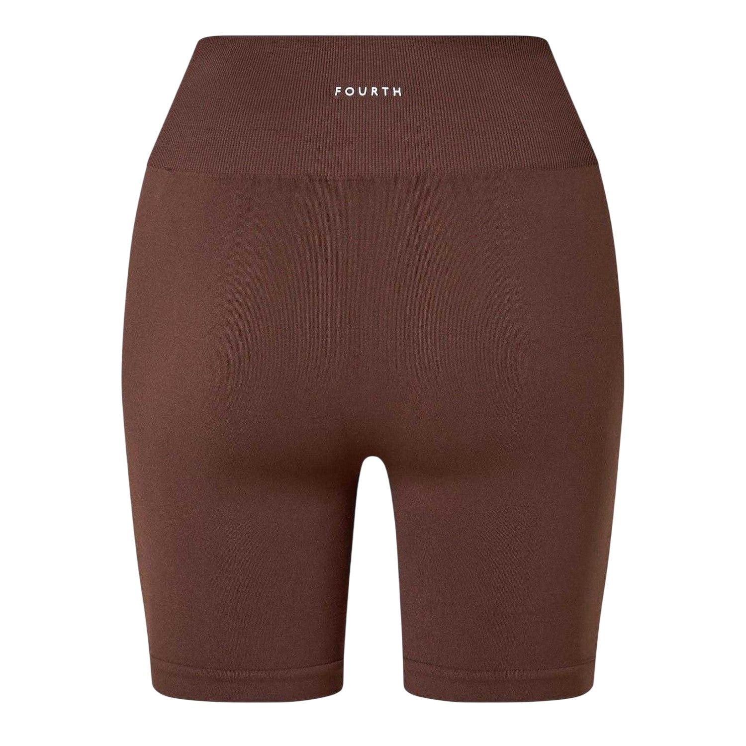 Chocolate - Back - 4th & Reckless Womens-Ladies Kendal Seamless Slim Cycling Shorts