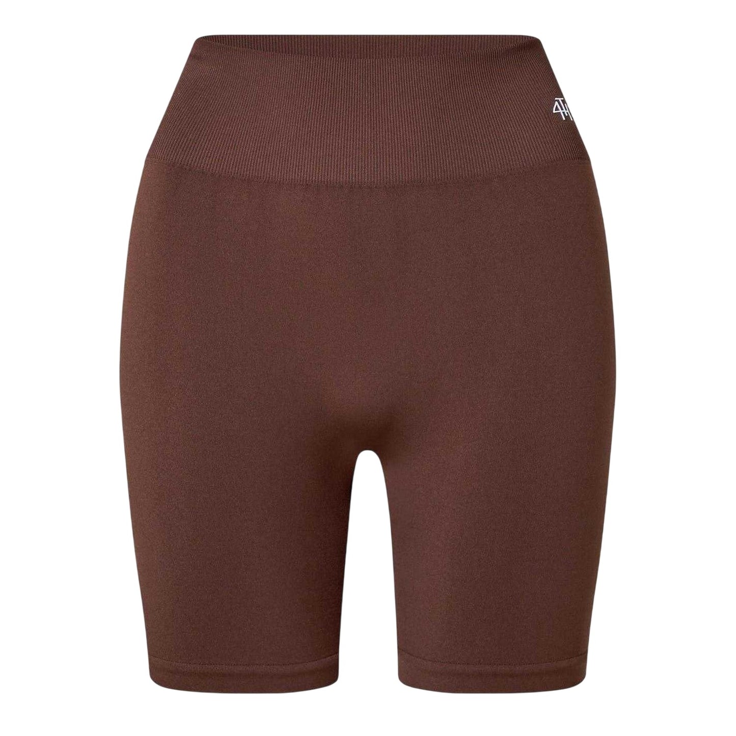 Chocolate - Front - 4th & Reckless Womens-Ladies Kendal Seamless Slim Cycling Shorts