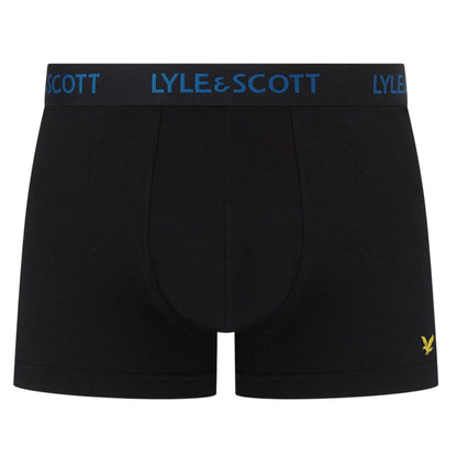 Black - Lifestyle - Lyle & Scott Mens Core Plain Boxer Shorts (Pack of 5)