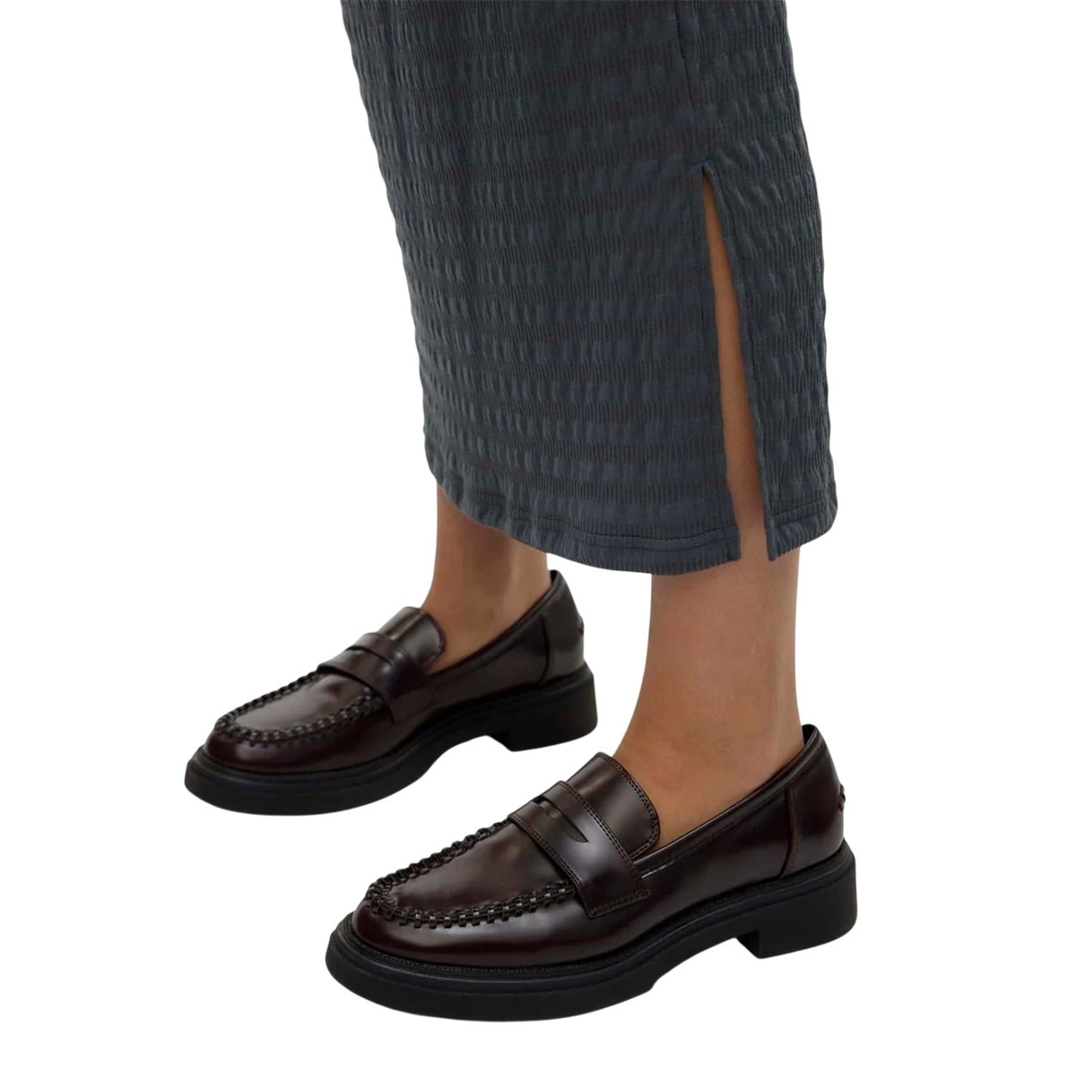 Stormy Weather - Side - Mamalicious Womens-Ladies Textured Knit Maternity Tube Skirt