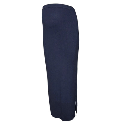 Navy Blazer - Front - Mamalicious Womens-Ladies Ribbed Tube Skirt
